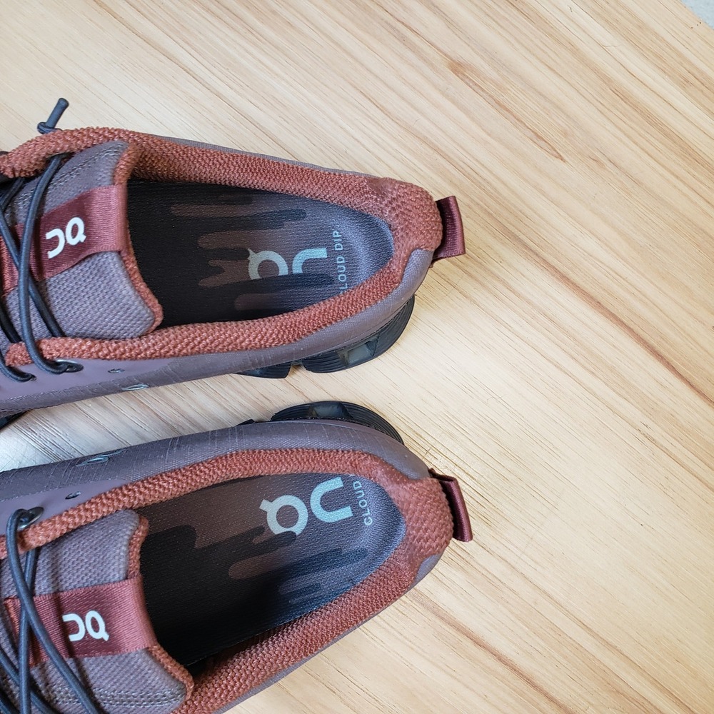 On Cloud Dip Athletic Running Shoes Mauve Purple Outdoor Hiking Women's Size 8 - Picture 6 of 10